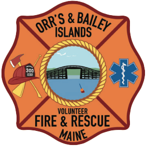 Orrs and Bailey Islands Fire Department logo