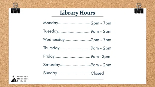 Whelden Memorial Library logo