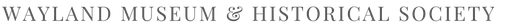 Wayland Historical Society Incorporated logo