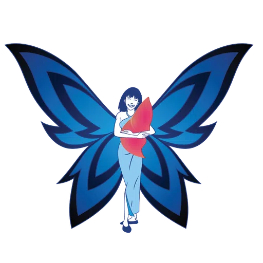 Blue Faery the Adrienne Wilson Liver Cancer Association logo