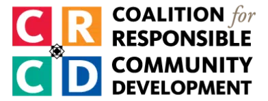 Coalition for Responsible Community Development logo