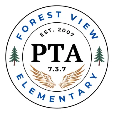 Forest View PTA 7 3 7 logo