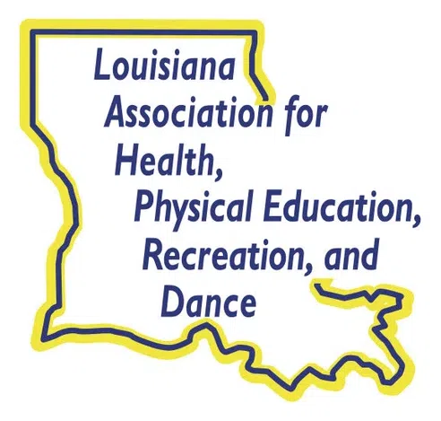 Louisiana Association for Health Physical Education Recreation & logo