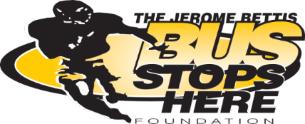 The Jerome Bettis Bus Stop Here Foundation logo