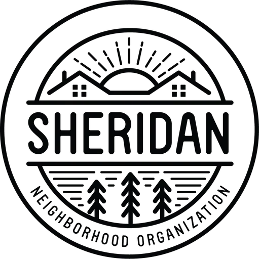 Sheridan Neighborhood Organization logo