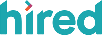 H I R E D logo