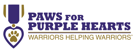 Paws for Purple Hearts logo