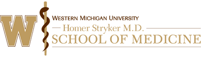 Western Michigan University Homer STRYKER M D School of Medicine logo