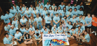 Blue SKYES Over Autism logo