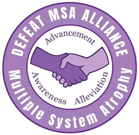 Defeat MSA Alliance Defeat Multiple System Atrophy Alliance logo