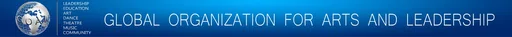 Global Organization for Arts and Leadership logo