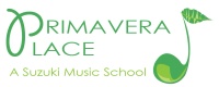 Primavera Place a Suzuki Music School logo