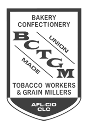Bakery Confectionery Tobacco Workers and Grain Millers International Uni logo