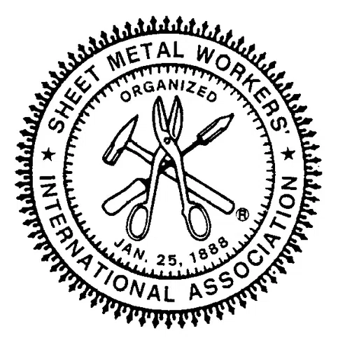 International Association of Sheet Metal Air Rail and TRANSP WKRS Local Union 5 logo