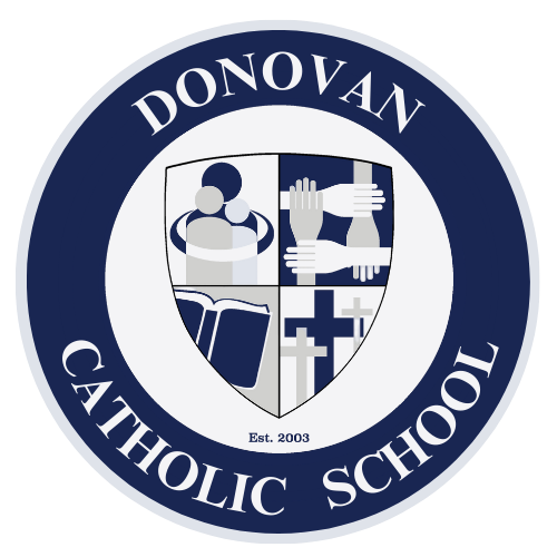 Monsignor Walter J Donovan Catholic High School logo