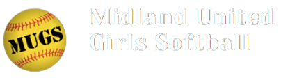 Midland United Girls Softball Association logo