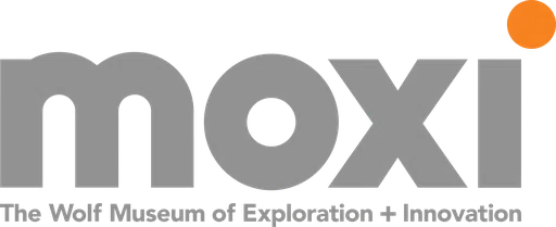 Moxi the Wolf Museum of Exploration Innovation logo