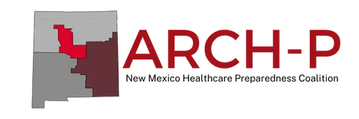 Albuquerque Regional Coalition for Healthcare Preparedness Arch-P logo