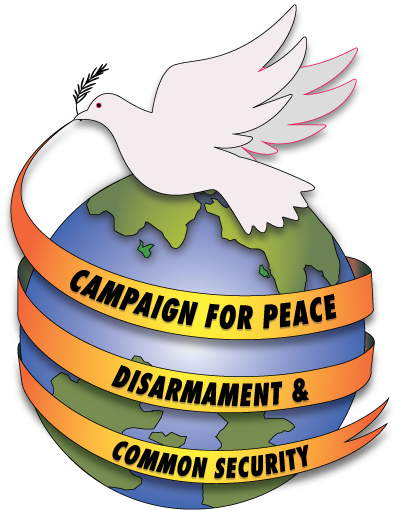 Campaign for Peace Disarmament and Common Security logo