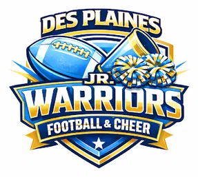 Des Plaines Junior Warriors Football & Cheerleading Organization logo