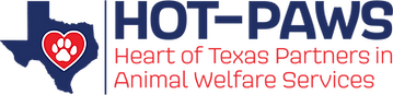 Heart of Texas Partners in Animal Welfare Services Hot-Paws logo