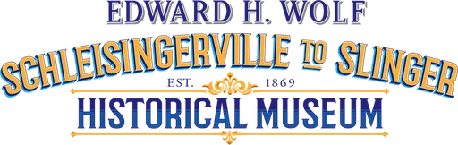 Schleisingerville to Slinger Historical Museum logo