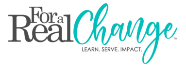 For a Real Change Inc logo