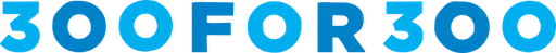 300 for 300 logo
