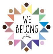 We Belong PDX logo