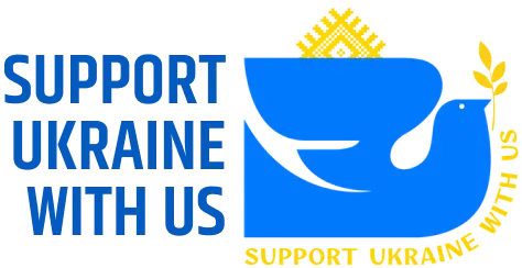 Support Ukraine With US logo