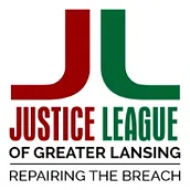 Justice League of Greater Lansing Michigan logo