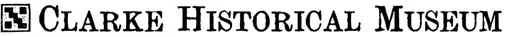 Clarke Historical Museum logo