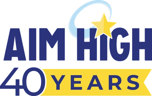 Aim High for High School logo