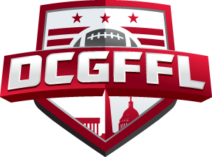 D C Gay Flag Football League logo