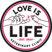 Love is Life Veterinary Clinic logo